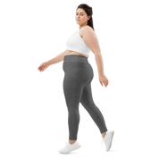 Heather Dark Grey Light Plus Size Leggings