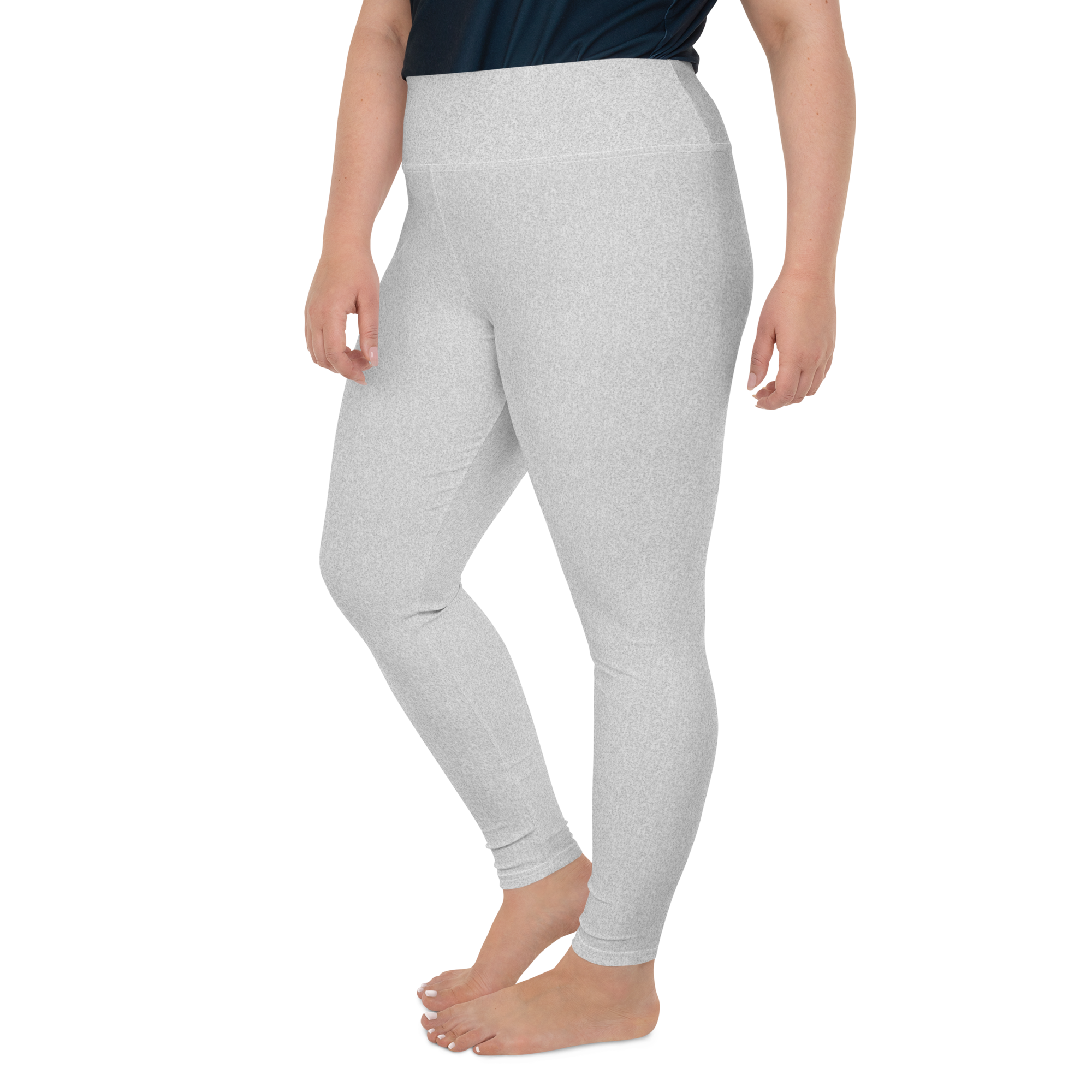 Heather Grey Light Plus Size Leggings