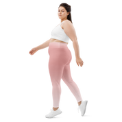 Rose Faded High-Waist Plus Size Leggings