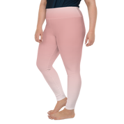 Rose Faded High-Waist Plus Size Leggings