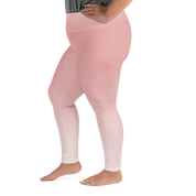 Rose Faded High-Waist Plus Size Leggings