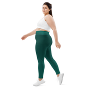 Green Faded High-Waist Plus Size Leggings