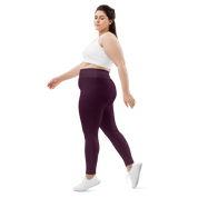 Faded - Eggplant High-Waist Plus Size Leggings