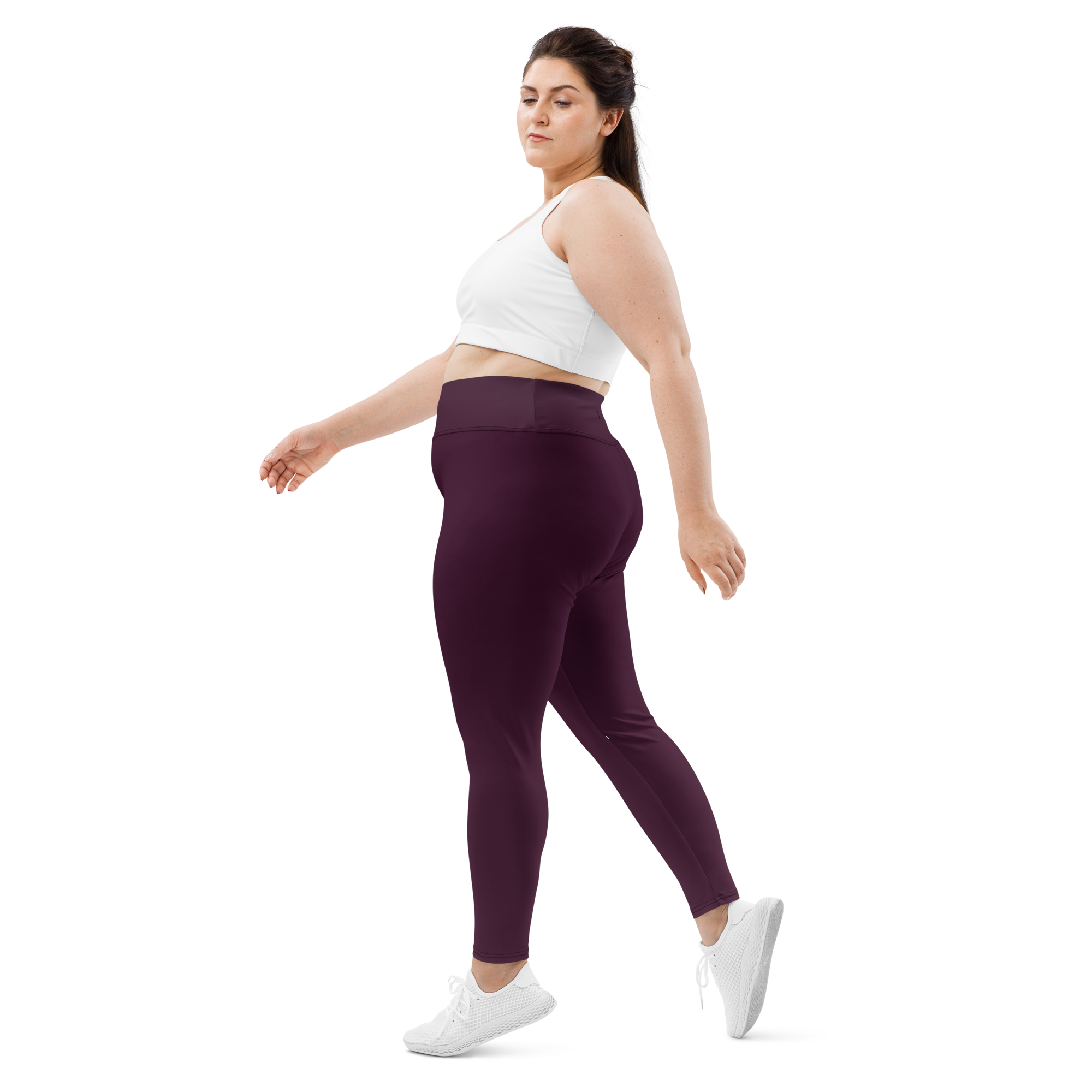 Faded - Eggplant High-Waist Plus Size Leggings