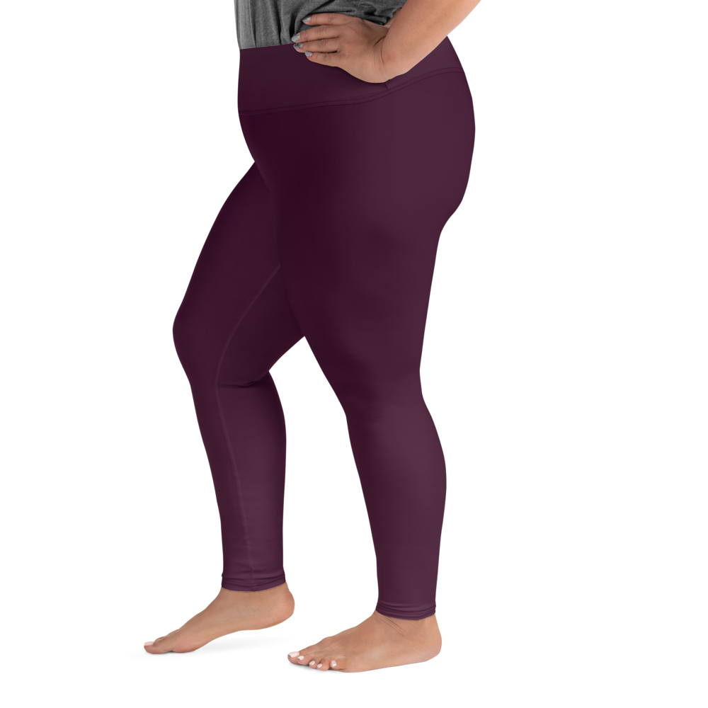 Faded - Eggplant High-Waist Plus Size Leggings