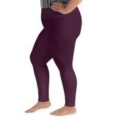 Faded - Eggplant High-Waist Plus Size Leggings