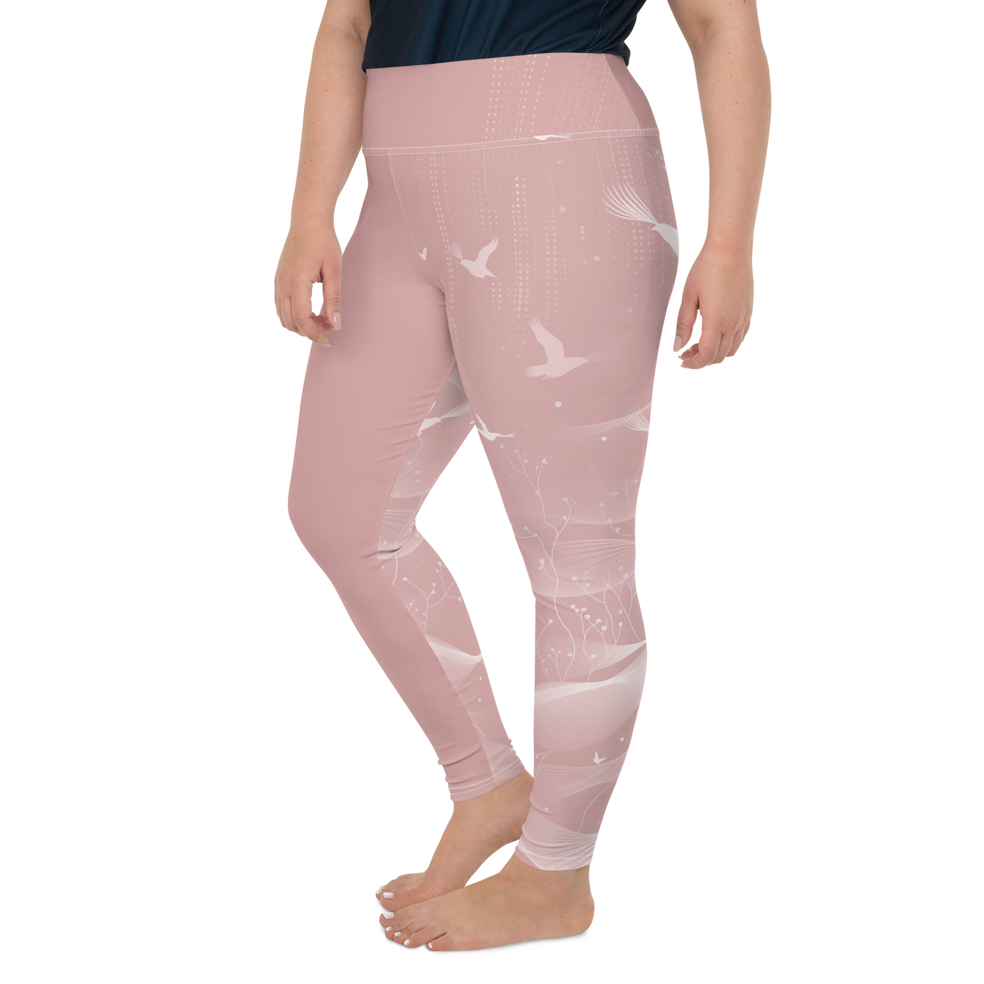 Inner - Rose Plus Size Leggings