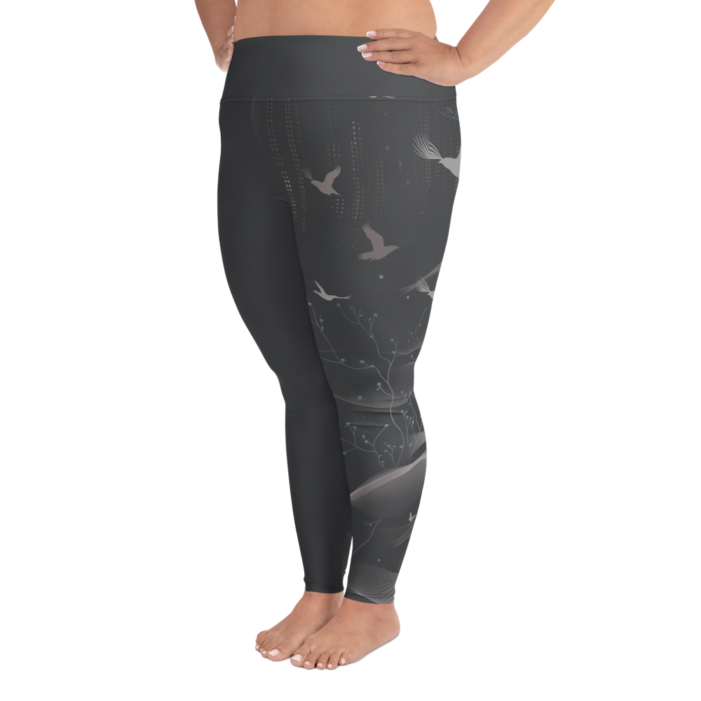 Inner - Anthracite Plus Size Leggings