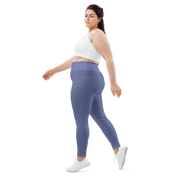 Paisley - Royal Blue Plus Size Leggings