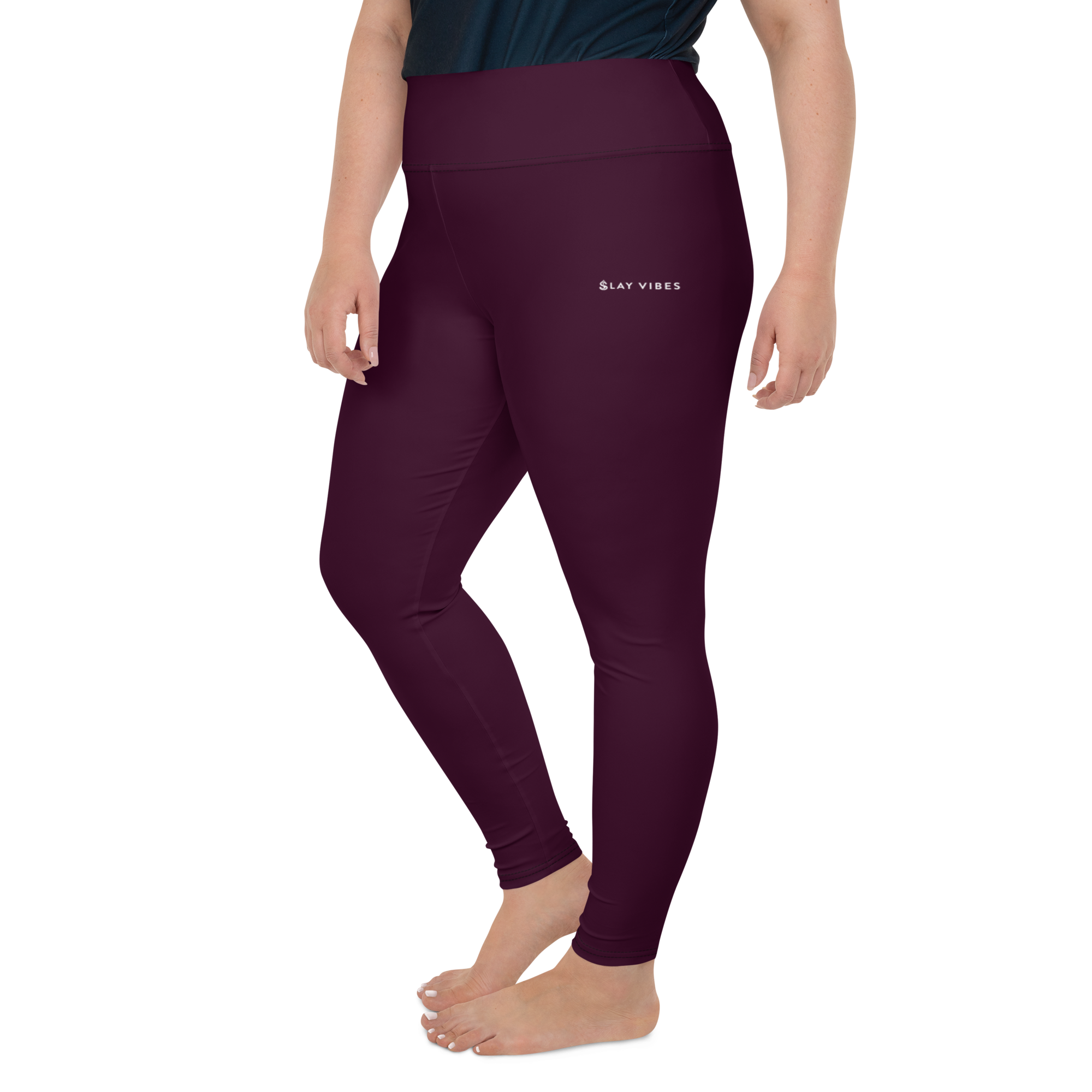 Basics - Eggplant Plus Size Leggings