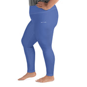 Basics - Marine Blue Plus Size Leggings