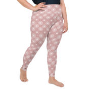 Circle - Rose High-Waist Plus Size Leggings