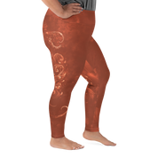 Believe - Terracotta High-Waist Plus Size Leggings