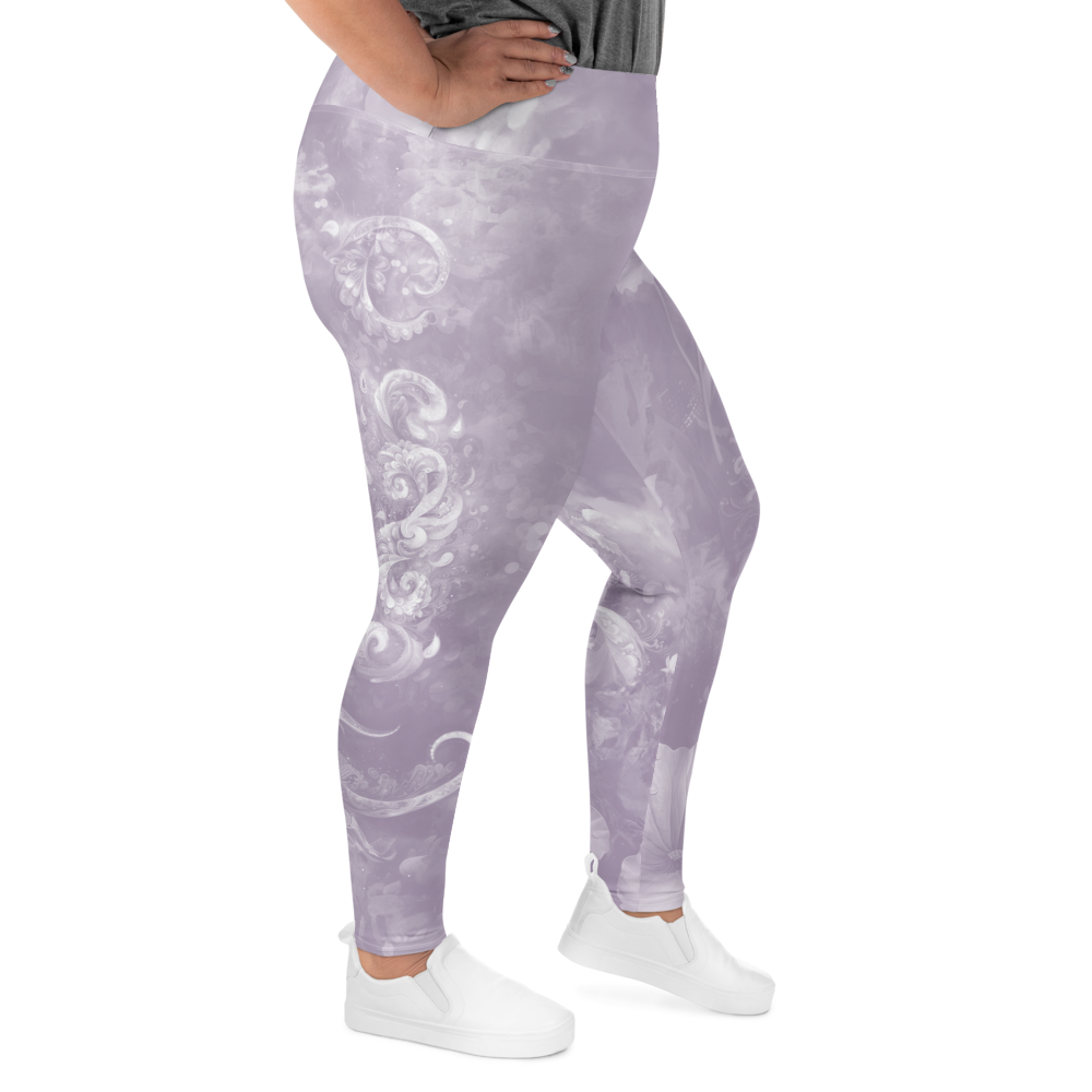 Believe - Lavender High-Waist Plus Size Leggings