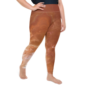 Awaken - Terracotta High-Waist Plus Size Leggings