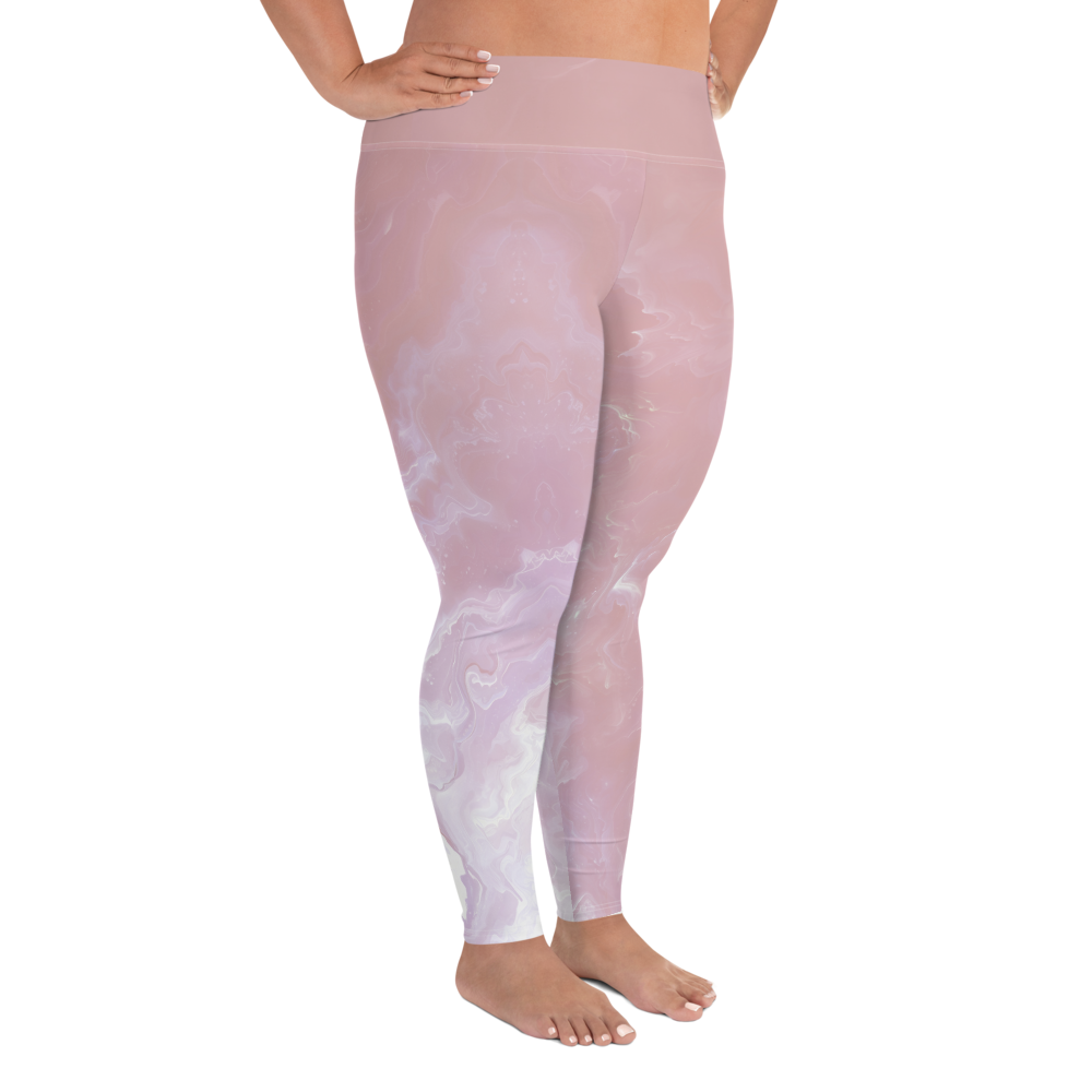 Awaken - Rose High-Waist Plus Size Leggings