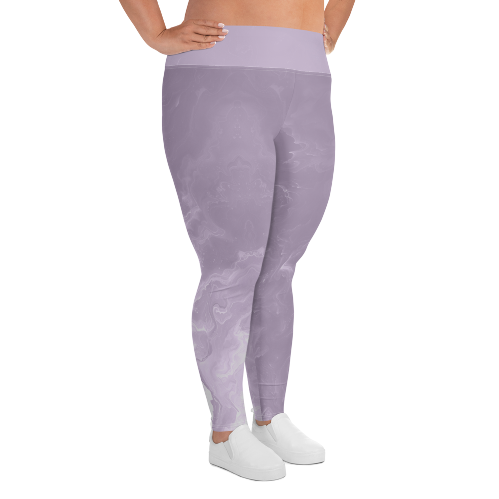 Awaken - Lavender High-Waist Plus Size Leggings