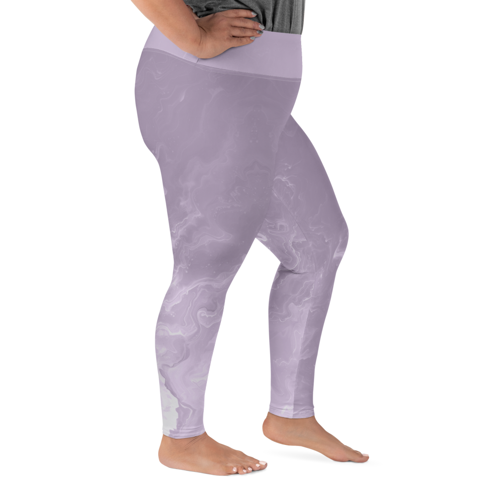 Awaken - Lavender High-Waist Plus Size Leggings