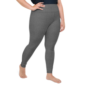 Heather Dark Grey Light Plus Size Leggings