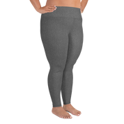 Heather Dark Grey Light Plus Size Leggings