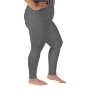 Heather Dark Grey Light Plus Size Leggings