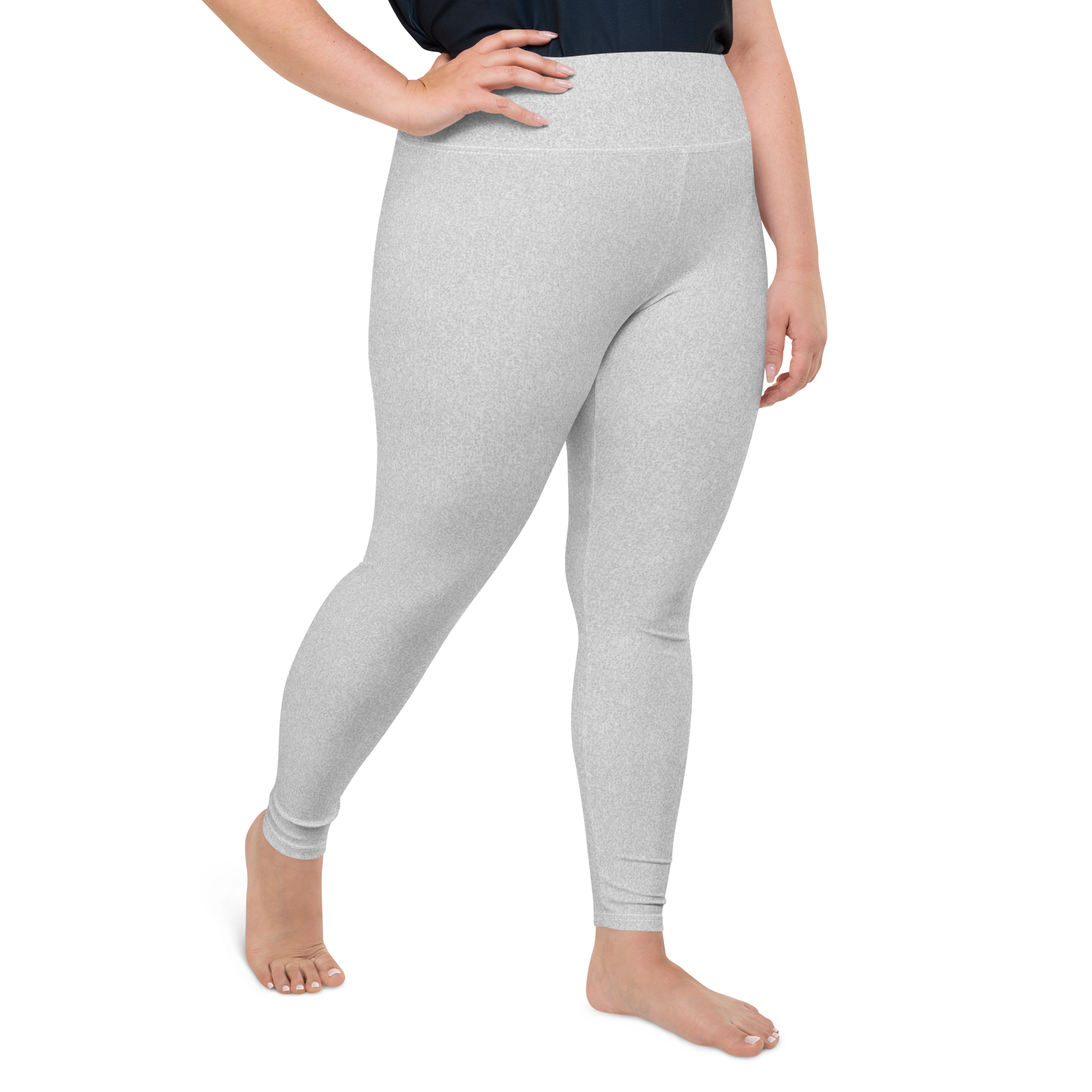 Heather Grey Light Plus Size Leggings