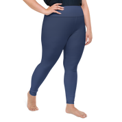 Navy Faded High-Waist Plus Size Leggings