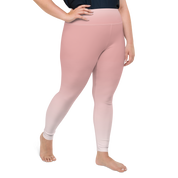 Rose Faded High-Waist Plus Size Leggings