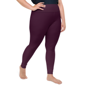 Faded - Eggplant High-Waist Plus Size Leggings