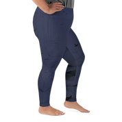 Inner - Navy Plus Size Leggings