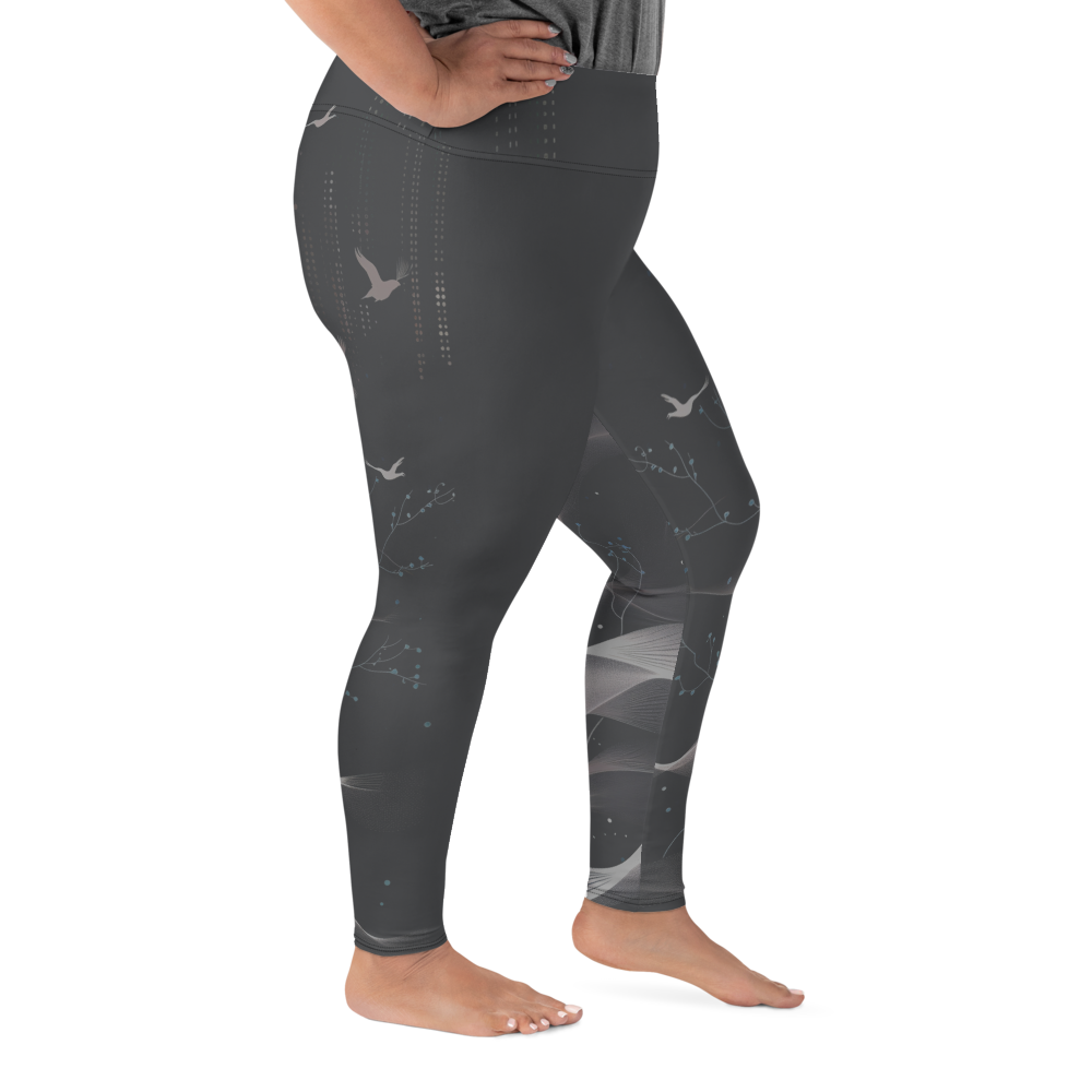 Inner - Anthracite Plus Size Leggings