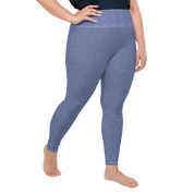 Paisley - Royal Blue Plus Size Leggings