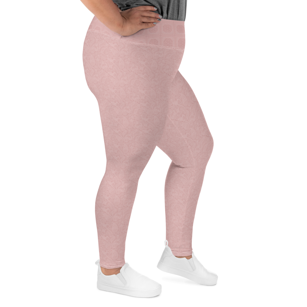 Paisley - Rose Plus Size Leggings