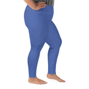 Basics - Marine Blue Plus Size Leggings