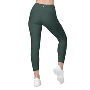 Basics - Green Crossover Leggings