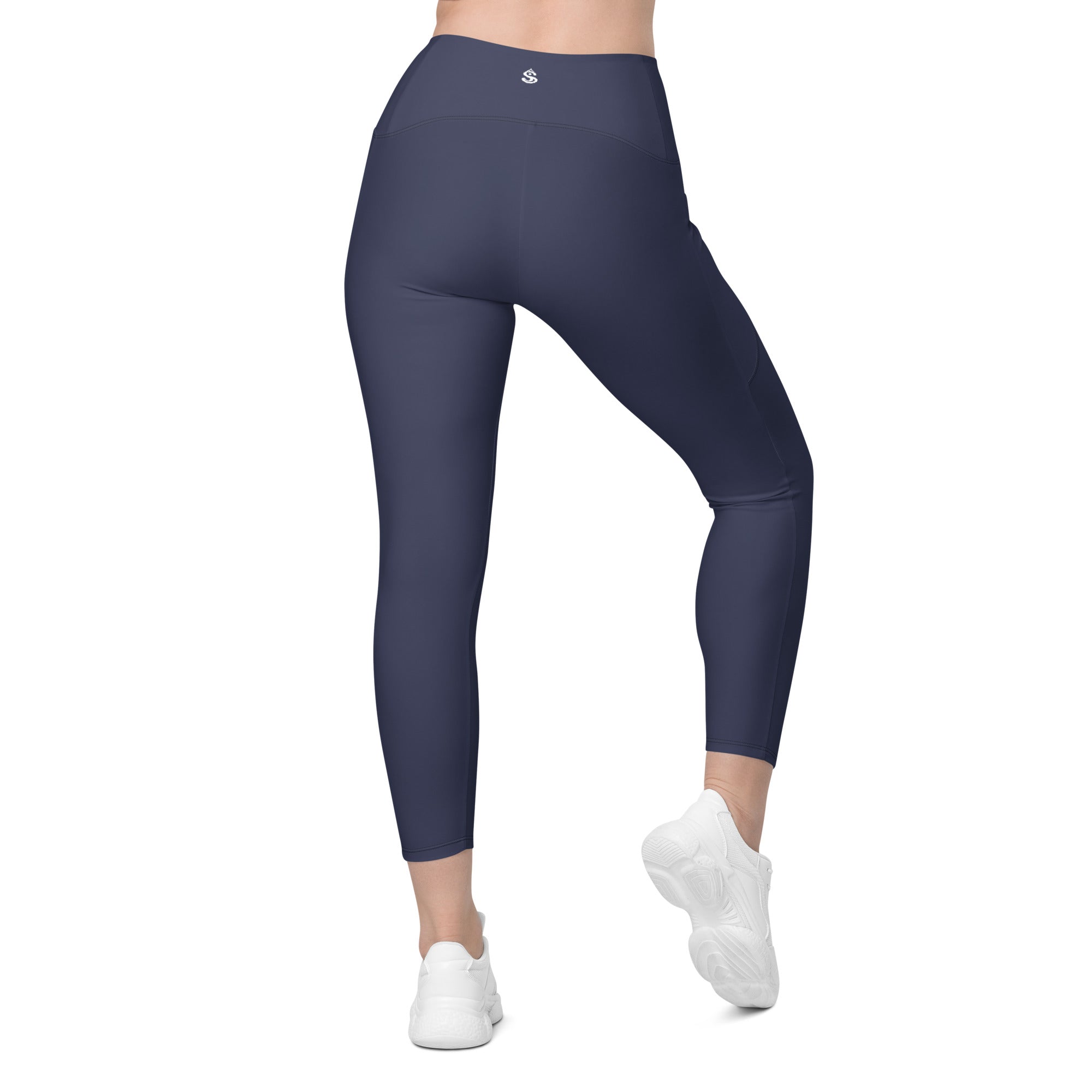 Basics - Navy Crossover Leggings