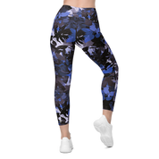 Wildflower Floral Navy Crossover Leggings