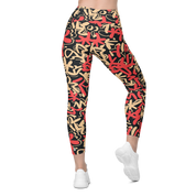 Fleur Salmon Crossover Leggings