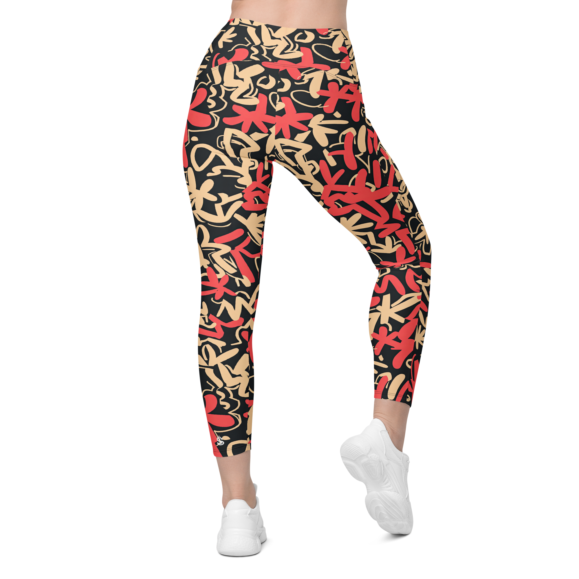 Fleur Salmon Crossover Leggings