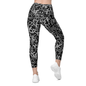 Fleur Black Crossover Leggings