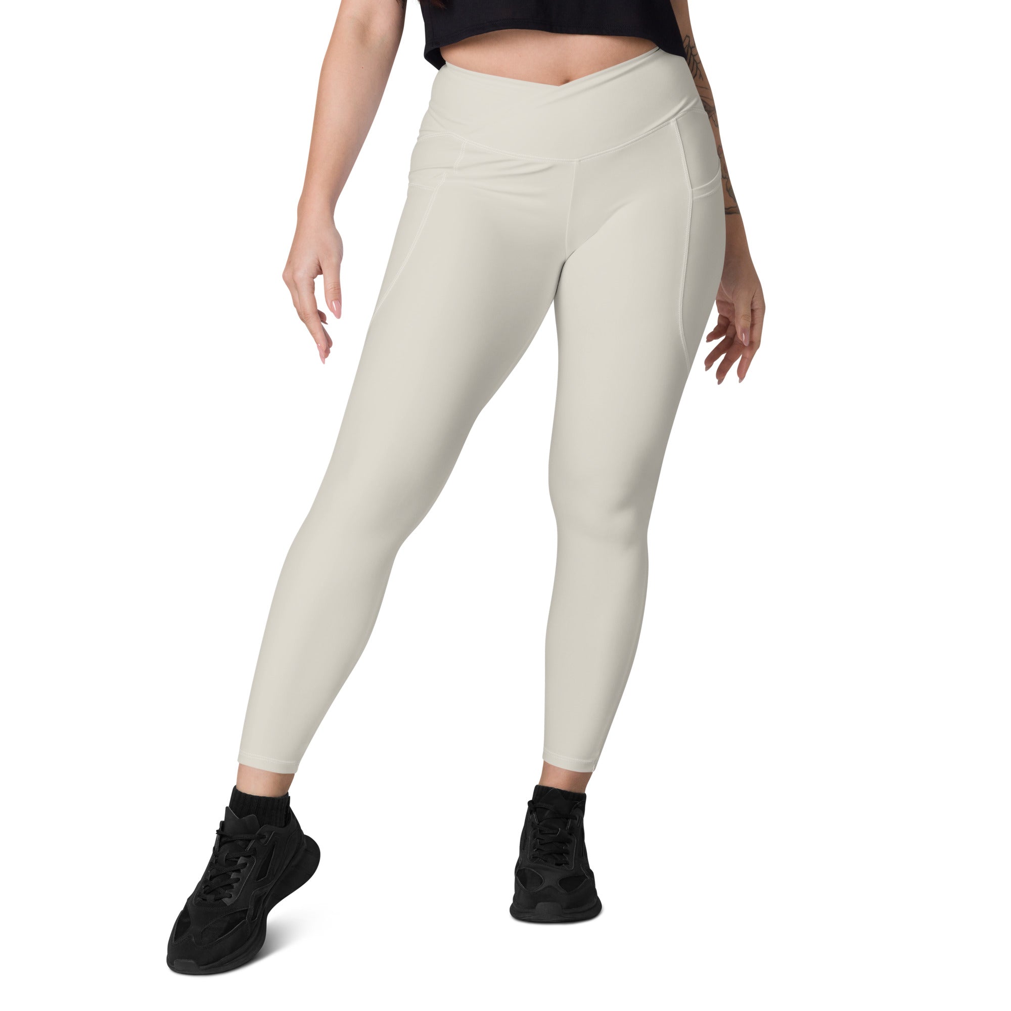 Basics - Bone Crossover Leggings