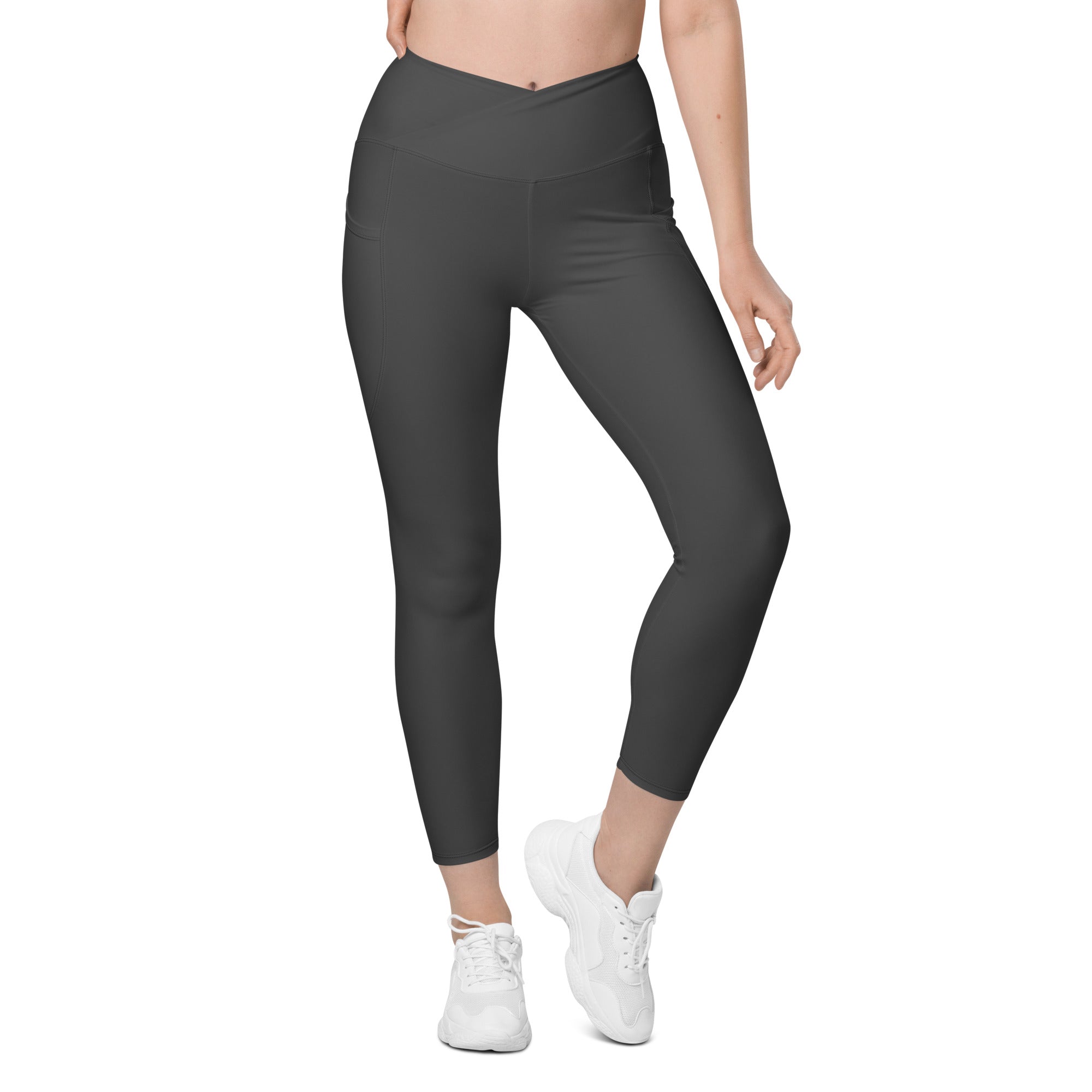 Basics - Anthracite Crossover Leggings