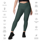 Basics - Green Crossover Leggings