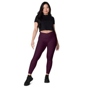 Basics - Eggplant Crossover Leggings