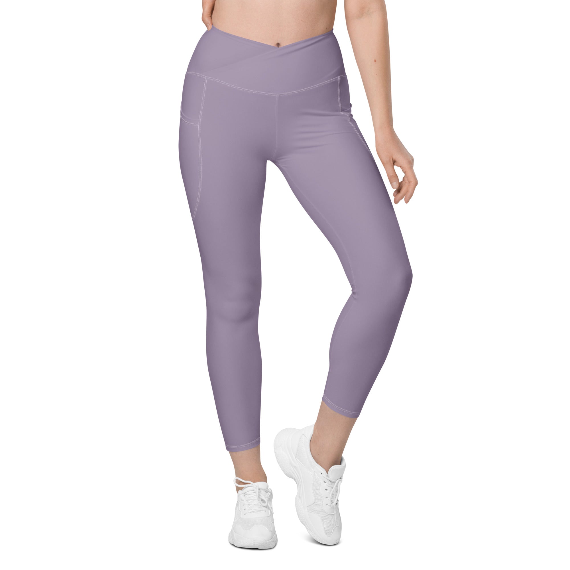 Basics - Lavender Crossover Leggings