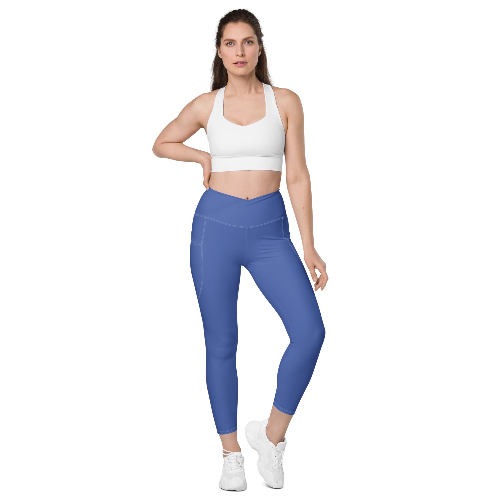 Basics - Marine Blue Crossover Leggings