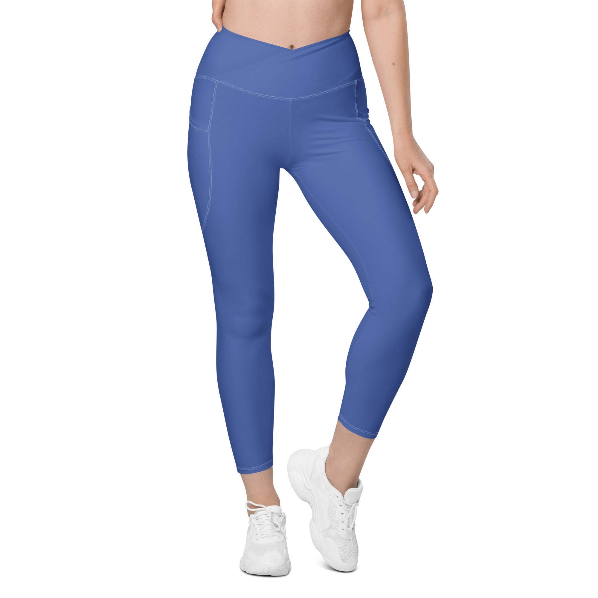 Basics - Marine Blue Crossover Leggings