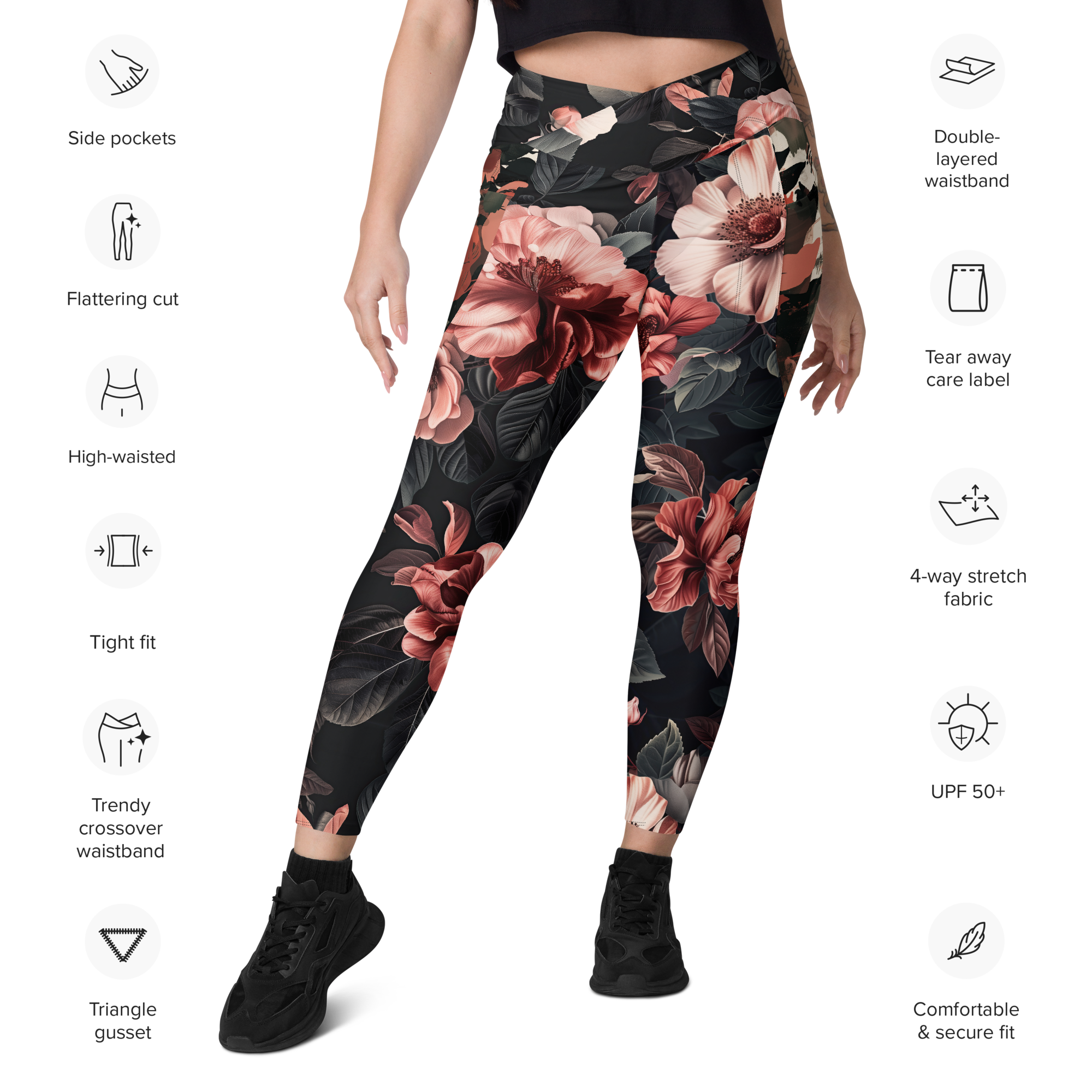 Bloom Floral Crossover Leggings