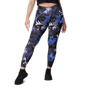 Wildflower Floral Navy Crossover Leggings