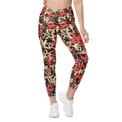 Fleur Salmon Crossover Leggings